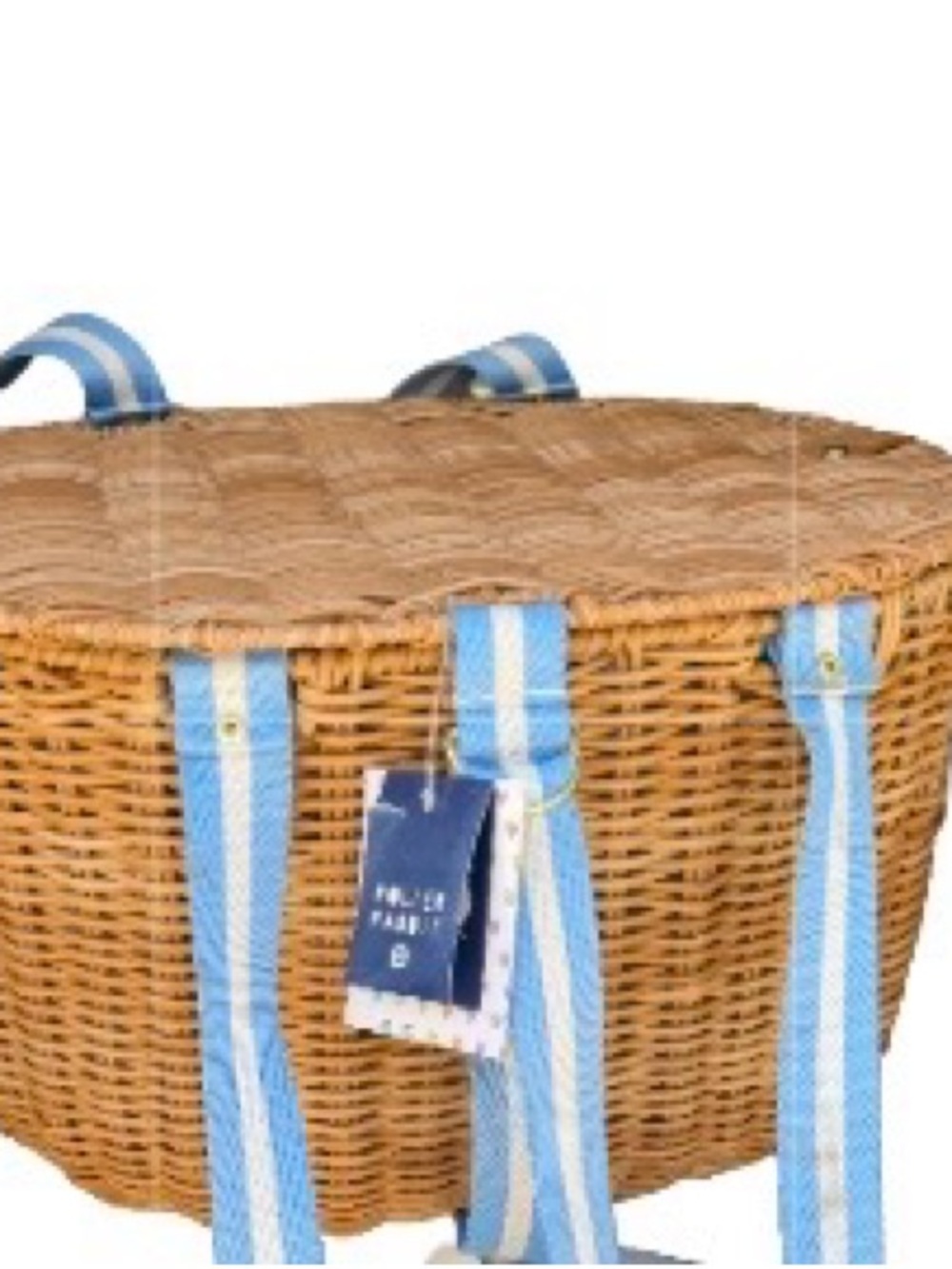 ROLLER RABBIT NWT Handcrafted wicker picnic basket - Picture 6 of 6